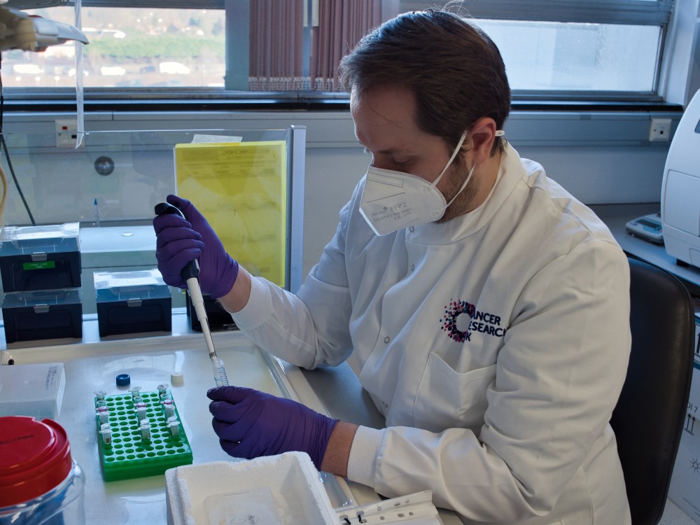 Preparing tumour samples for sequencing in our Cancer Molecular Diagnostics Lab (credit: Minderoo Foundation)